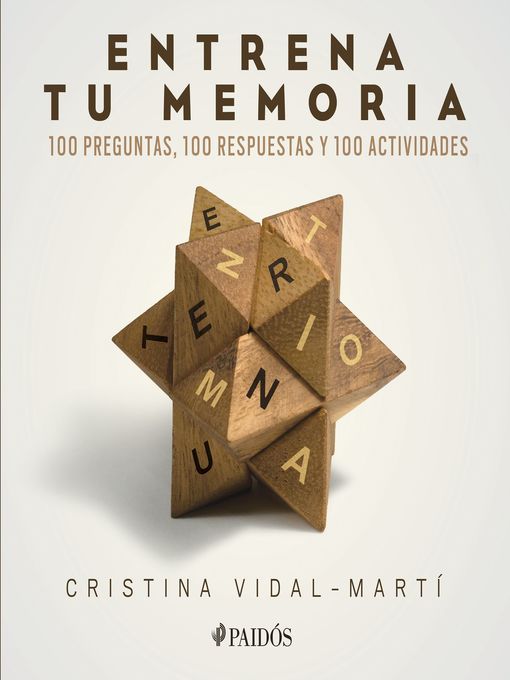 Title details for Entrena tu memoria by Cristina Vidal-Martí - Wait list